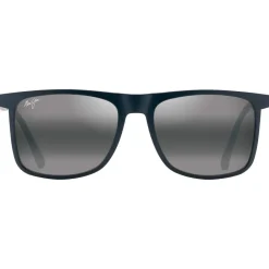 Lunettes Polarisées<Maui Jim Lunettes de soleil Makamae Bleu Mat Neutral Grey Minéral Superthin