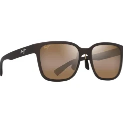 Lunettes Femme|Lunettes Polarisées<Maui Jim Lunettes de soleil Paulele Asian Fit Brun Mat Bronze HCL Minéral Superthin