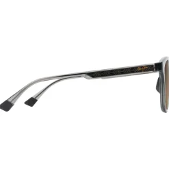 Lunettes Femme|Lunettes Polarisées<Maui Jim Lunettes de soleil Ku'ikahi Asian Fit Gris Foncé Transparent Brillant Bronze Hcl Minéral Superthin