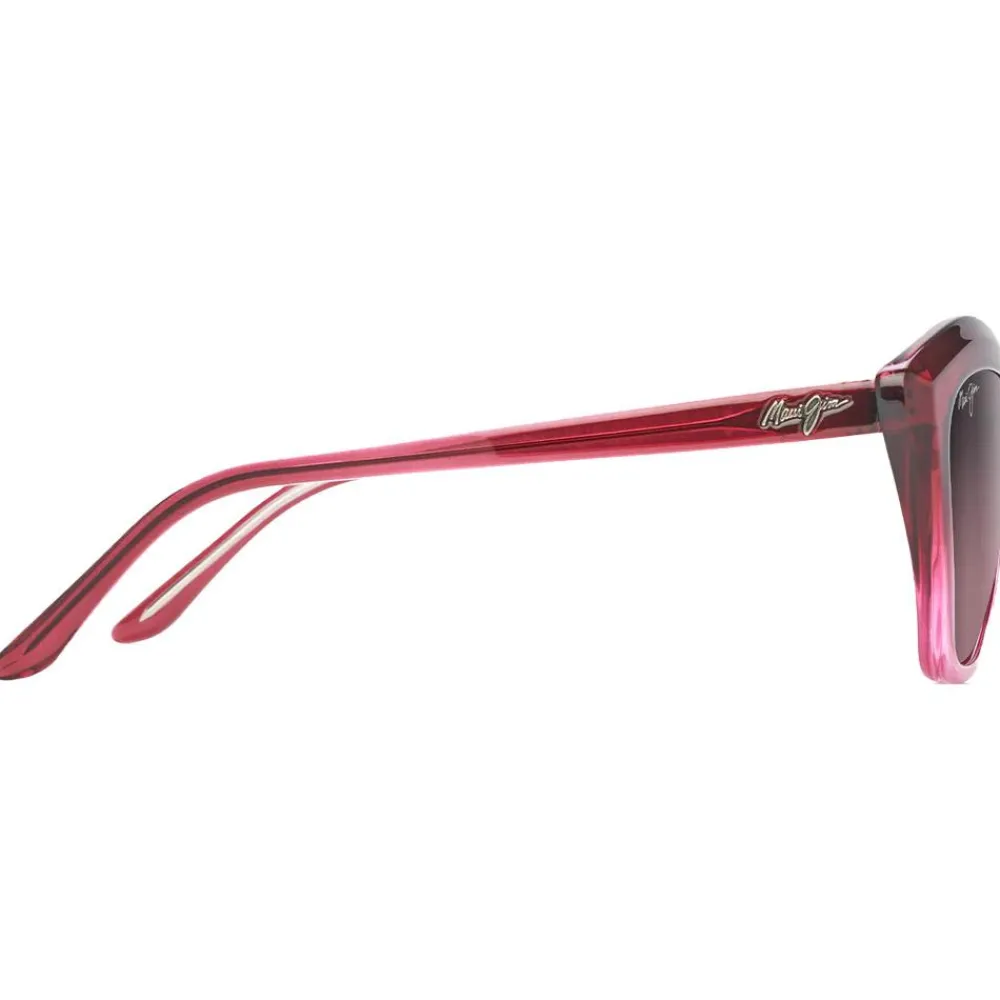 Lunettes Femme|Lunettes Polarisées<Maui Jim Lunettes de soleil Lotus Framboise Fondu Maui Rose Minéral SuperThin