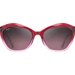 Lunettes Femme|Lunettes Polarisées<Maui Jim Lunettes de soleil Lotus Framboise Fondu Maui Rose Minéral SuperThin