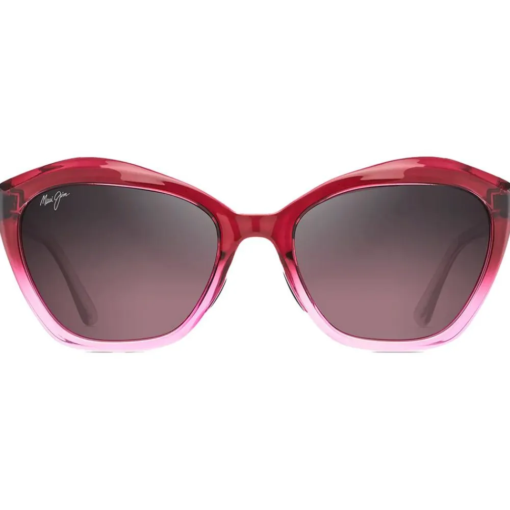 Lunettes Femme|Lunettes Polarisées<Maui Jim Lunettes de soleil Lotus Framboise Fondu Maui Rose Minéral SuperThin
