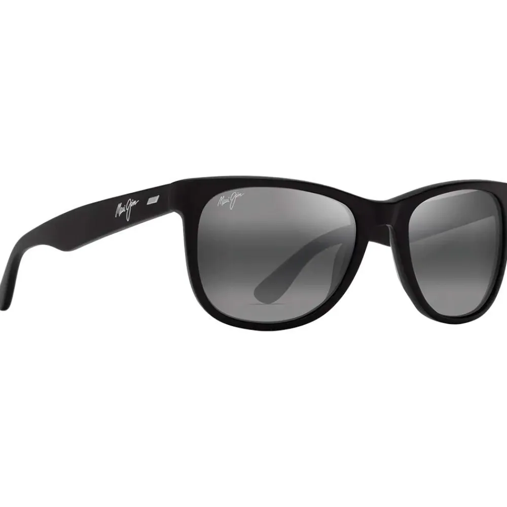 Lunettes Femme|Lunettes Polarisées<Maui Jim Lunettes de soleil Kikonia XL Matte Black Neutral Grey Mineral Superthin