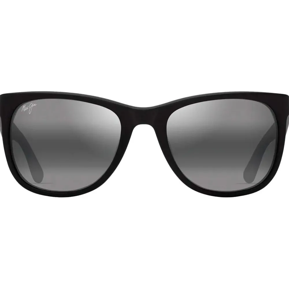 Lunettes Femme|Lunettes Polarisées<Maui Jim Lunettes de soleil Kikonia XL Matte Black Neutral Grey Mineral Superthin