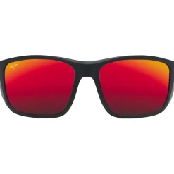 Lunettes Femme|Lunettes Polarisées<Maui Jim Lunettes de soleil Amberjack Matte Black Hawaii Lava MauiBrilliant