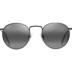 Online Lunettes de soleil Pukaua Ruthénium Foncé Brillant Gris Neutre MauiPure Femme Lunettes Femme|Lunettes Homme