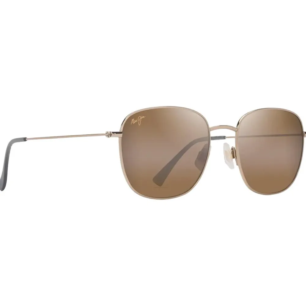 Lunettes Femme|Lunettes Polarisées<Maui Jim Lunettes de soleil Olali Asian Fit Doré Clair Brillant Vert Gris Hcl Bronze MauiPure