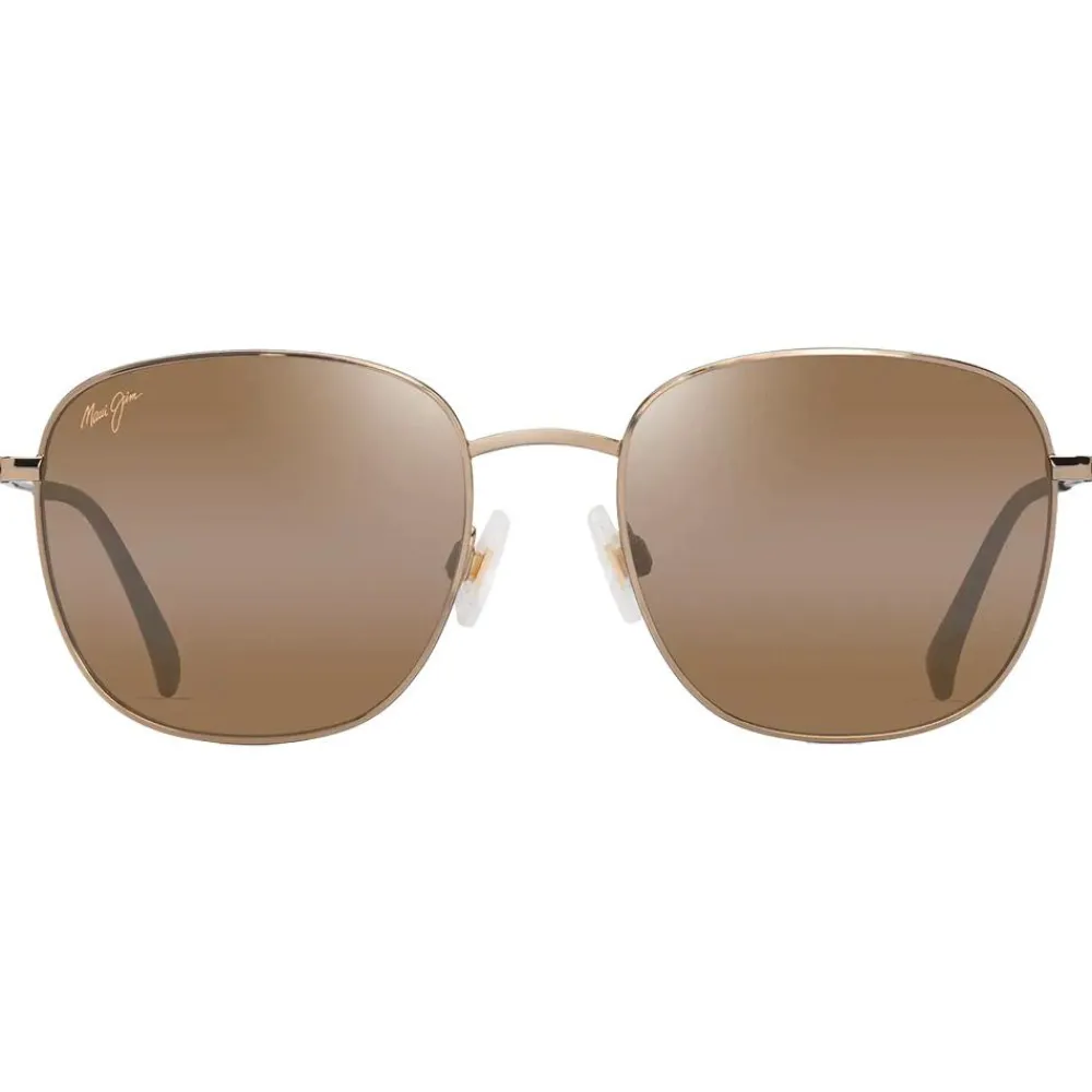 Lunettes Femme|Lunettes Polarisées<Maui Jim Lunettes de soleil Olali Asian Fit Doré Clair Brillant Vert Gris Hcl Bronze MauiPure