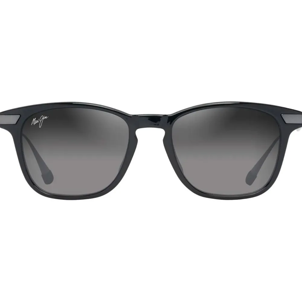 Clearance Lunettes de soleil Mana'olana Noir Brillant Gris Acier Neutral Grey MauiBrilliant Femme Lunettes Femme|Lunettes Polarisées