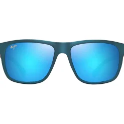Lunettes Polarisées|Lunettes Femme<Maui Jim Lunettes de soleil Puakea Bleu arcelle Mat Bleu Hawaï Minéral Superthin