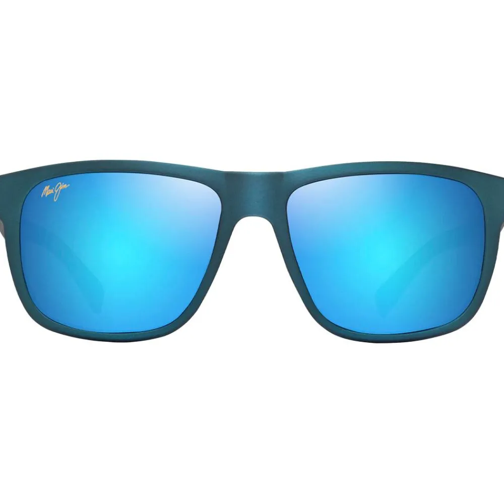 Lunettes Polarisées|Lunettes Femme<Maui Jim Lunettes de soleil Puakea Bleu arcelle Mat Bleu Hawaï Minéral Superthin