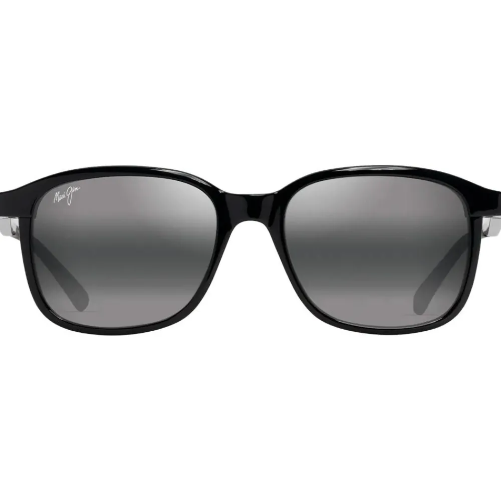 Lunettes Femme|Lunettes Polarisées<Maui Jim Lunettes de soleil Makuahine Asian Fit Noir Brillant Neutral Grey Minéral Superthin