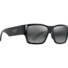 Clearance Lunettes de soleil Ka'olu Noir Brillant Neutral Grey Minéral Superthin Femme Lunettes Femme|Lunettes Polarisées