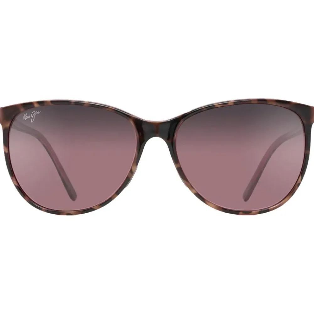 Lunettes Femme|Lunettes Polarisées<Maui Jim Lunettes de soleil Ocean Ecaille Framboise Maui Rose Minéral SuperThin