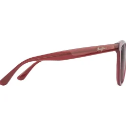 Hot Lunettes de soleil Glory Glory Framboise Transparente Maui Rose Minéral SuperThin Femme Lunettes Femme|Lunettes Polarisées
