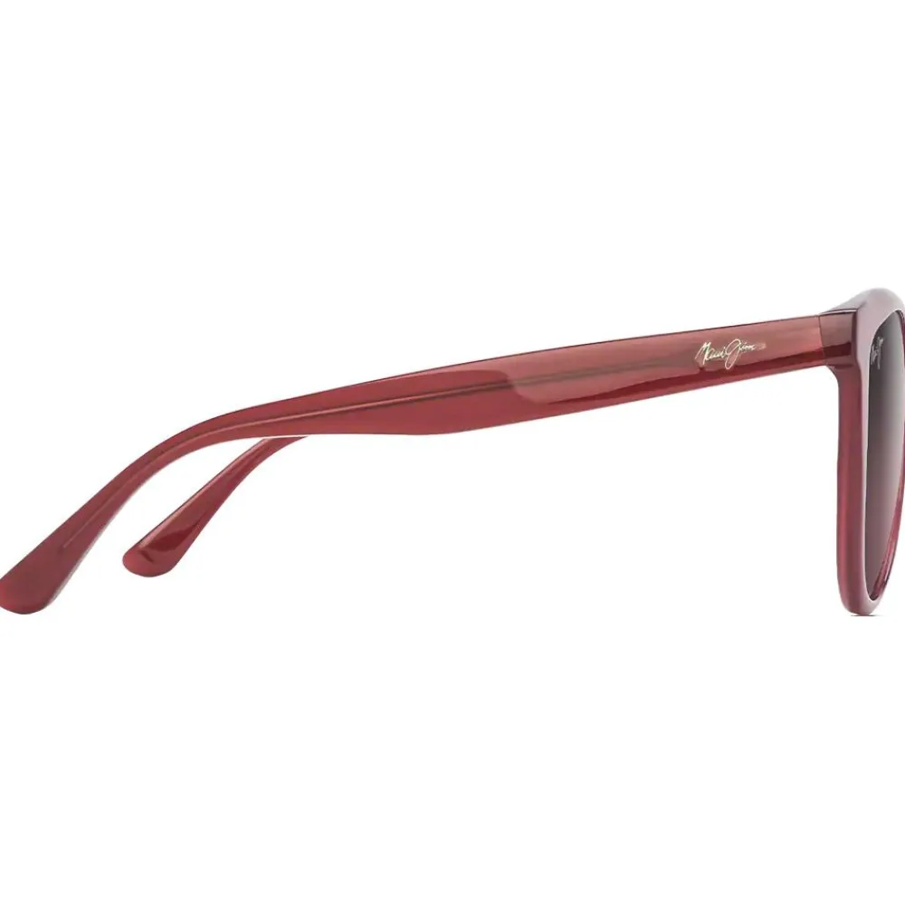 Hot Lunettes de soleil Glory Glory Framboise Transparente Maui Rose Minéral SuperThin Femme Lunettes Femme|Lunettes Polarisées