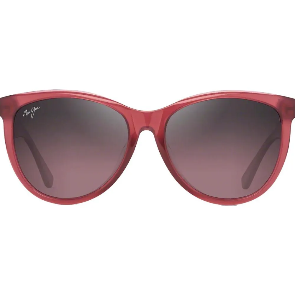Hot Lunettes de soleil Glory Glory Framboise Transparente Maui Rose Minéral SuperThin Femme Lunettes Femme|Lunettes Polarisées