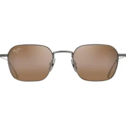 Clearance Lunettes de soleil Mekala Matte Dark Ruthenium Hcl Bronze MauiBrilliant Femme Lunettes Femme|Lunettes Polarisées