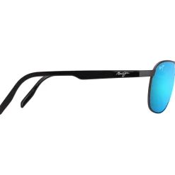 Discount Lunettes de soleil Castles Ruthénium Foncé Mat Noir Bleu Hawai Minéral Superthin Femme Lunettes Femme|Lunettes Polarisées