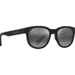 Outlet Lunettes de soleil Maoli Noir Mat Gris Neutre MauiPure Femme Lunettes Polarisées|Lunettes Femme