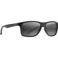 Sale Lunettes de soleil Onshore Noir Brillant Gris Neutre Minéral SuperThin Lunettes Polarisées