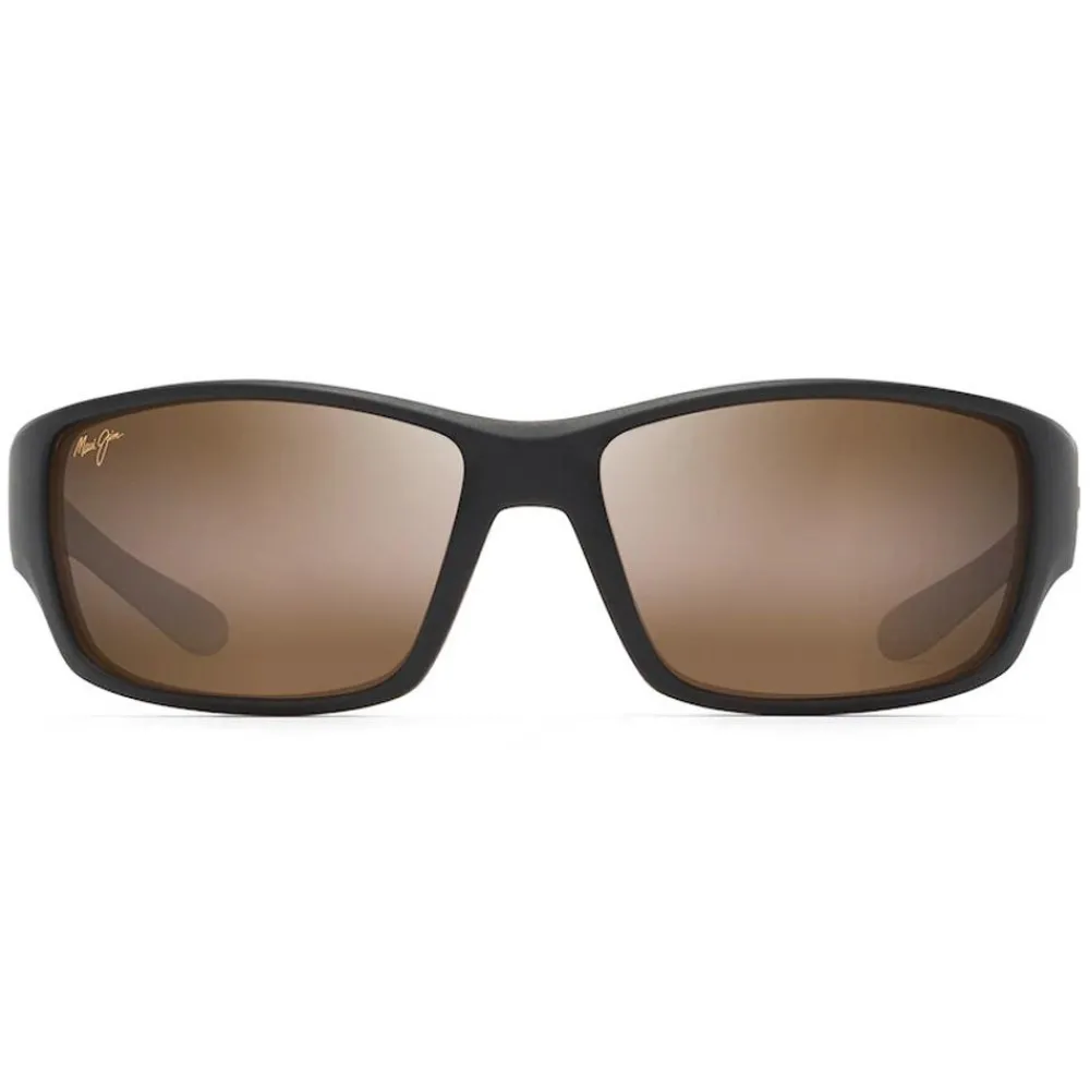 Lunettes Polarisées<Maui Jim Lunettes de soleil Local Kine Matte Dark Transparent Brown With Tan And Cream Superthin Glass Hcl Bronze