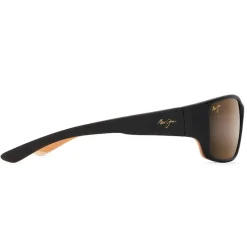 Lunettes Polarisées<Maui Jim Lunettes de soleil Local Kine Matte Dark Transparent Brown With Tan And Cream Superthin Glass Hcl Bronze