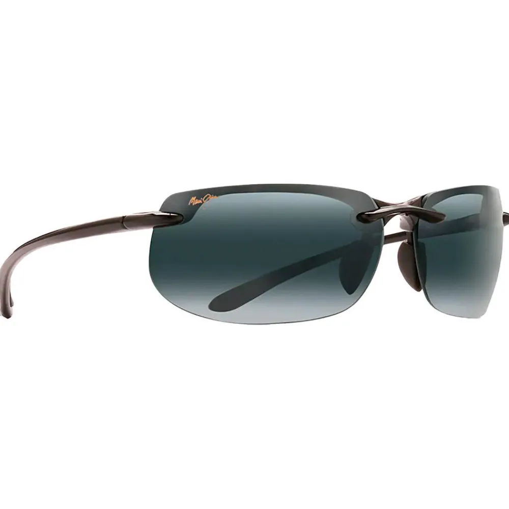 Lunettes Polarisées<Maui Jim Lunettes de soleil Banyans Asian Fit Noir Brillant Neutral Grey MauiBrilliant