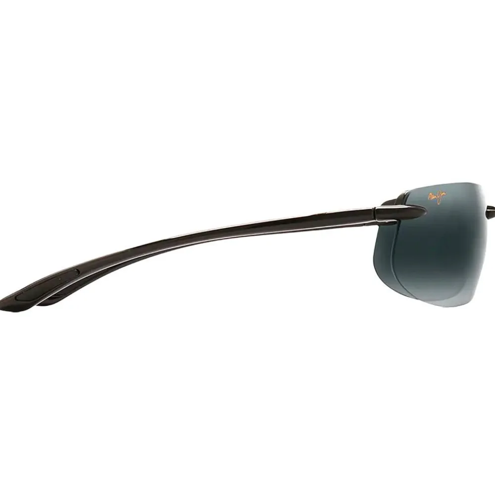 Lunettes Polarisées<Maui Jim Lunettes de soleil Banyans Asian Fit Noir Brillant Neutral Grey MauiBrilliant