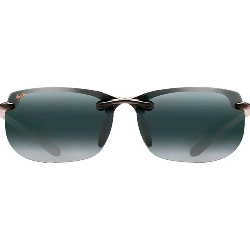 Lunettes Polarisées<Maui Jim Lunettes de soleil Banyans Asian Fit Noir Brillant Neutral Grey MauiBrilliant