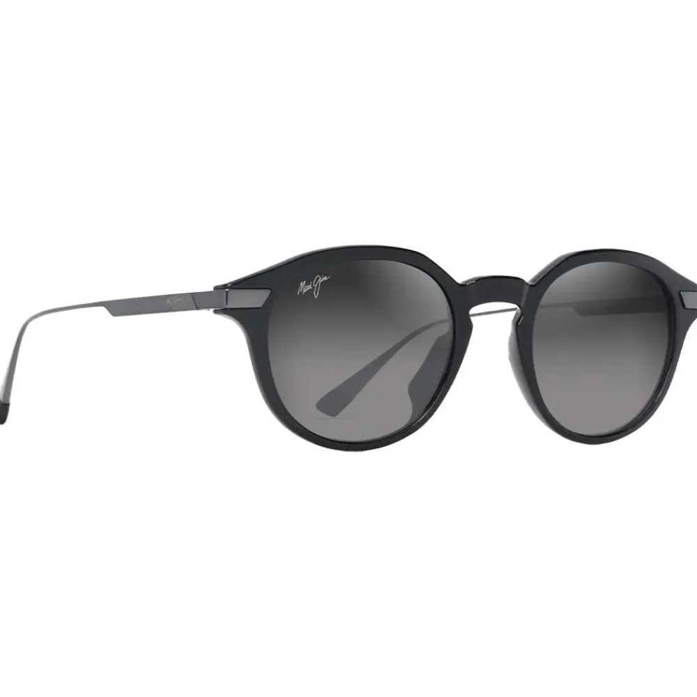 Lunettes Femme|Lunettes Polarisées<Maui Jim Lunettes de soleil Momi Noir Brillant Neutral Grey MauiBrilliant