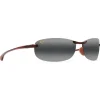 Outlet Lunettes de soleil Makaha Ecaille Gris Neutre MauiPure Femme Lunettes Femme|Lunettes Polarisées