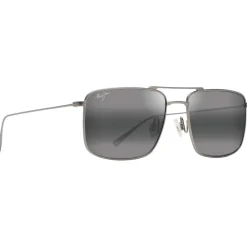 Lunettes Femme|Lunettes Polarisées<Maui Jim Lunettes de soleil Aeko Matte Titanium Gris Neutre MauiPure
