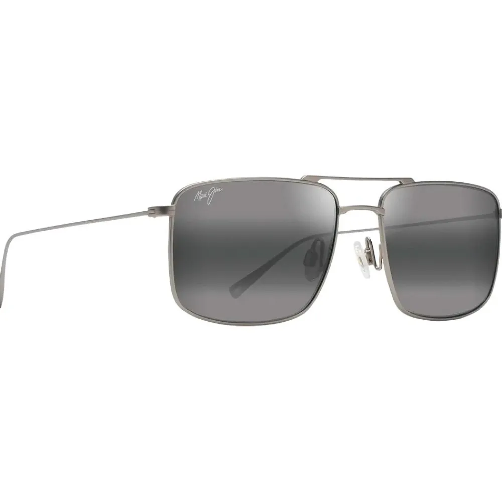 Lunettes Femme|Lunettes Polarisées<Maui Jim Lunettes de soleil Aeko Matte Titanium Gris Neutre MauiPure