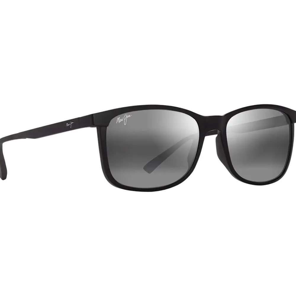 Lunettes Polarisées|Lunettes Femme<Maui Jim Lunettes de soleil Hulili Noir Mat Gris Neutre Minéral SuperThin