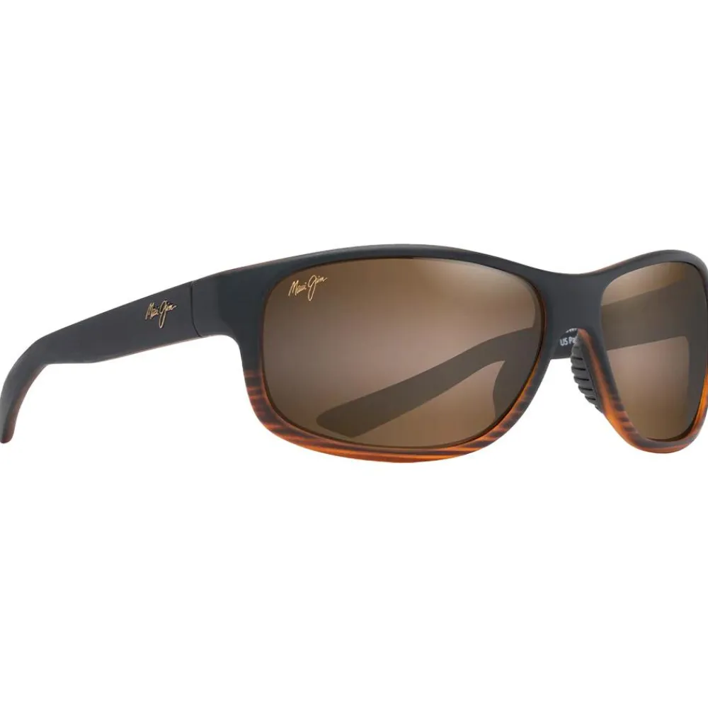 Lunettes Polarisées|Lunettes Femme<Maui Jim Lunettes de soleil Kaiwi Channel Stripe Dark Brown Bronze Hcl Mineral Superthin
