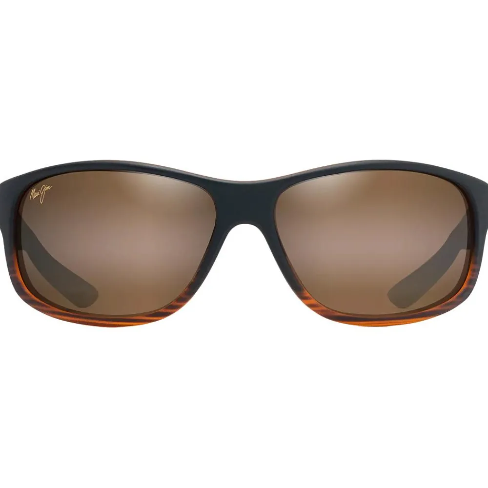 Lunettes Polarisées|Lunettes Femme<Maui Jim Lunettes de soleil Kaiwi Channel Stripe Dark Brown Bronze Hcl Mineral Superthin