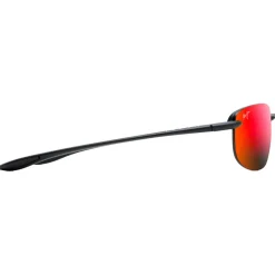 Lunettes Polarisées<Maui Jim Lunettes de soleil Hookipa Asian Fit Noir Mat Hawaii Lava MauiPure