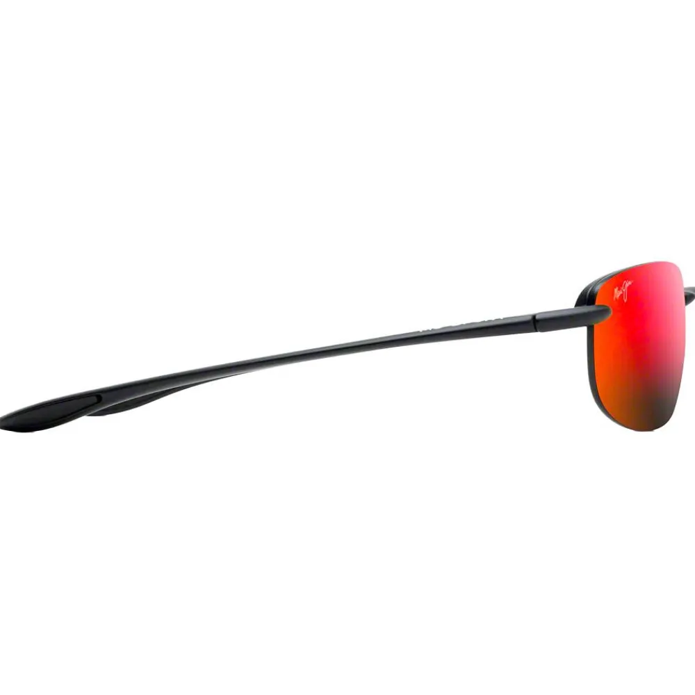 Lunettes Polarisées<Maui Jim Lunettes de soleil Hookipa Asian Fit Noir Mat Hawaii Lava MauiPure