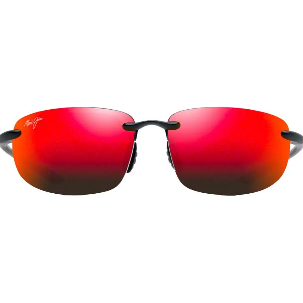 Lunettes Polarisées<Maui Jim Lunettes de soleil Hookipa Asian Fit Noir Mat Hawaii Lava MauiPure