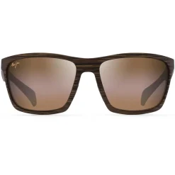 Best Lunettes de soleil Makoa Matte Brown Wood Grain Hcl Bronze Superthin Glass Lunettes Polarisées
