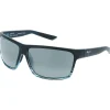 Clearance Lunettes de soleil Alenuihaha Grey Black Stripe Gris Neutre Mineral Superthin Femme Lunettes Femme|Lunettes Polarisées