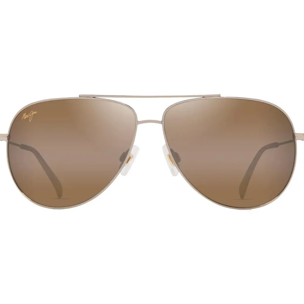 Lunettes Femme|Lunettes Polarisées<Maui Jim Lunettes de soleil Hauoli XL Doré Clair Bbrillant Orange Jaune Bronze HCL MauiPure