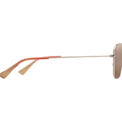 Online Lunettes de soleil Naauao Doré Clair Brillant Rouge Marron Bronze HCL MauiPure Femme Lunettes Polarisées|Lunettes Femme