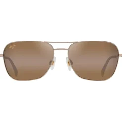Online Lunettes de soleil Naauao Doré Clair Brillant Rouge Marron Bronze HCL MauiPure Femme Lunettes Polarisées|Lunettes Femme