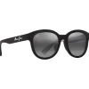 New Lunettes de soleil Ihupani Asian Fit Noir Mat Gris Neutre MauiPure Femme Lunettes Polarisées|Lunettes Femme