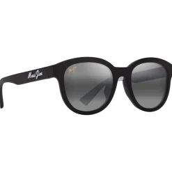 New Lunettes de soleil Ihupani Asian Fit Noir Mat Gris Neutre MauiPure Femme Lunettes Polarisées|Lunettes Femme