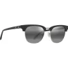 Lunettes Femme|Lunettes Polarisées<Maui Jim Lunettes de soleil Holomua Matte Black Neutral Grey Mineral Superthin