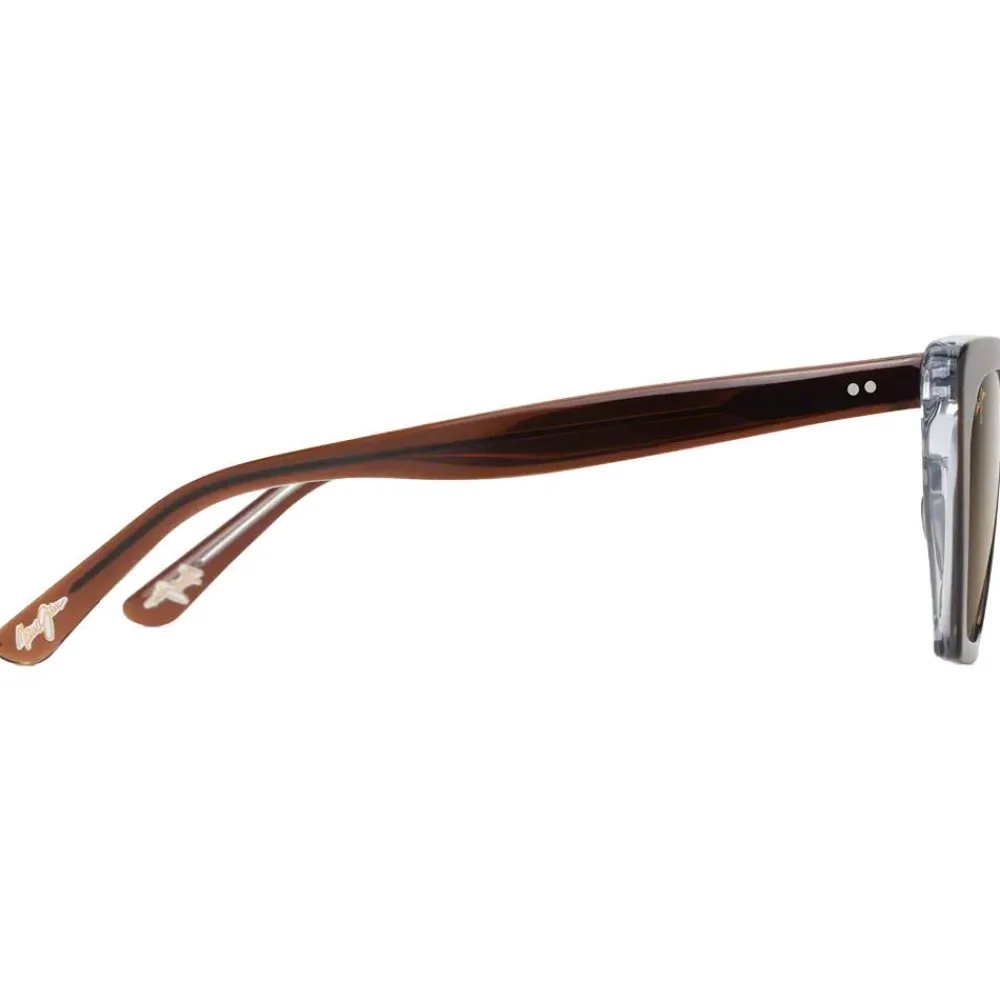 Lunettes Femme|Lunettes Polarisées<Maui Jim Lunettes de soleil Kini Kini Rootbeer Cristal Bronze Hcl Minéral Superthin