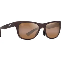 Lunettes Femme|Lunettes Polarisées<Maui Jim Lunettes de soleil Kapeau Metal Matte Brown Hcl Bronze Mineral Superthin